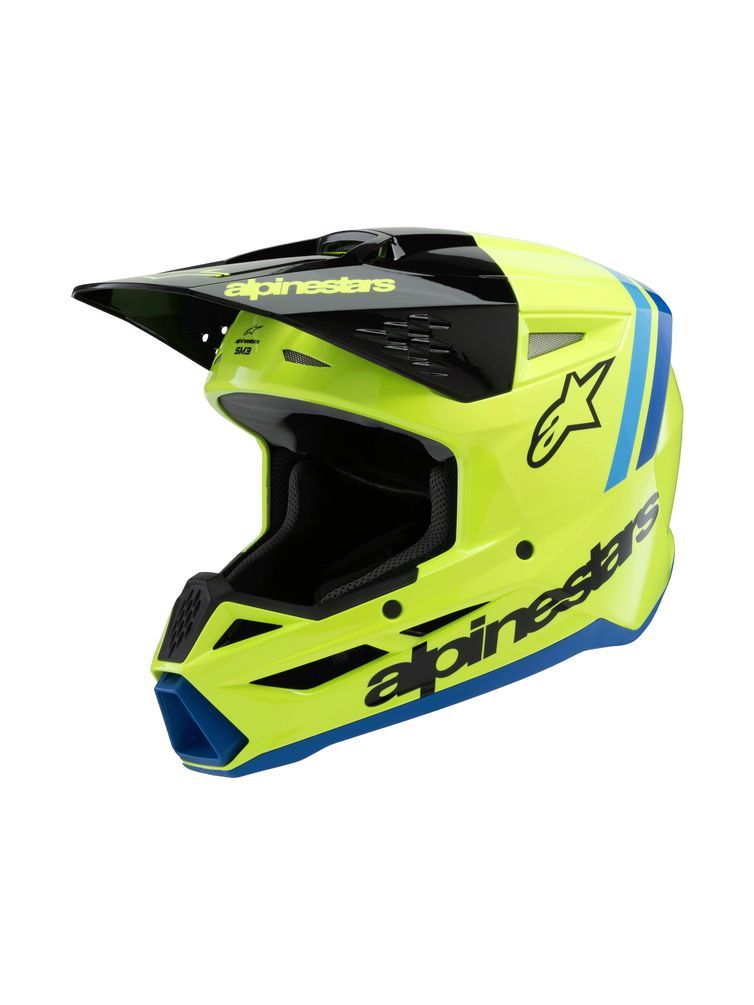 Casque Enfant S-M3 Jaune Fluo/Noir ALPINESTARS