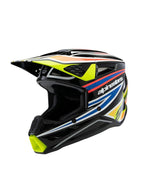 Casque Enfant S-M3 Noir/Bleu/Jaune Fluo ALPINESTARS
