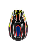 Casque Enfant S-M3 Noir/Bleu/Jaune Fluo ALPINESTARS