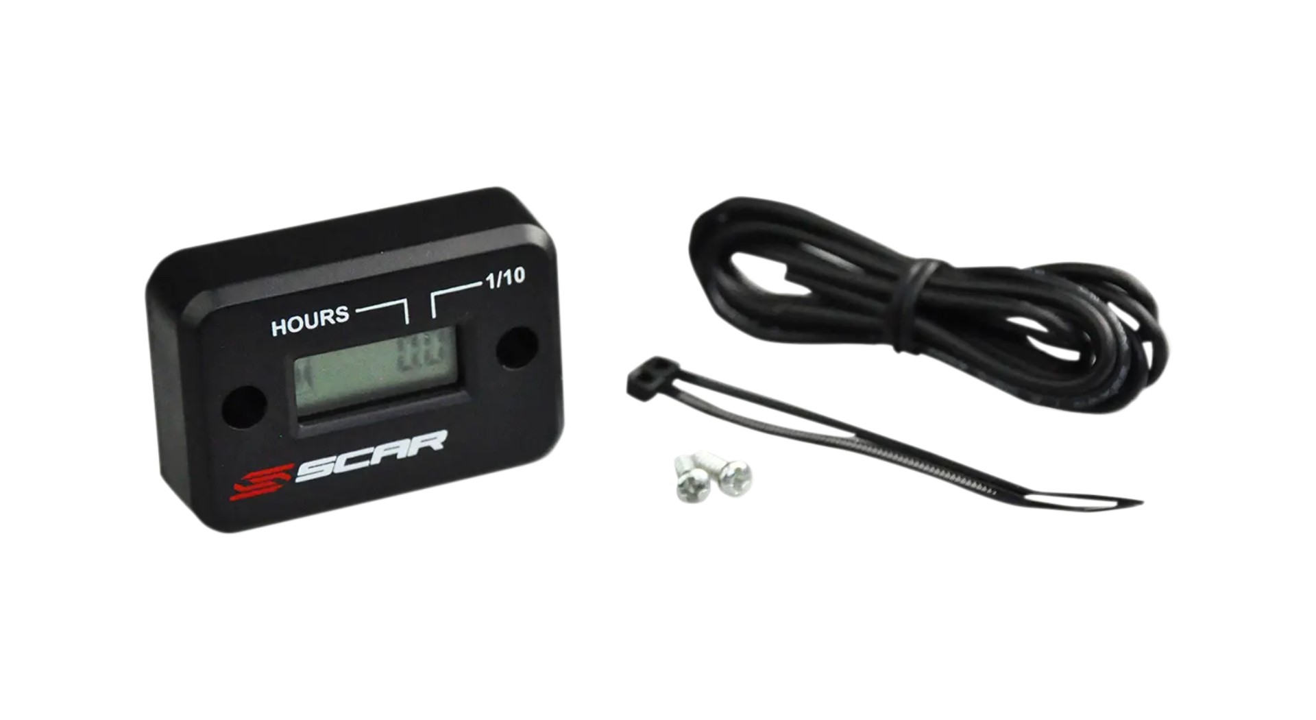 compteur heures scar filaire noir moto cross enduro compte temps moteur