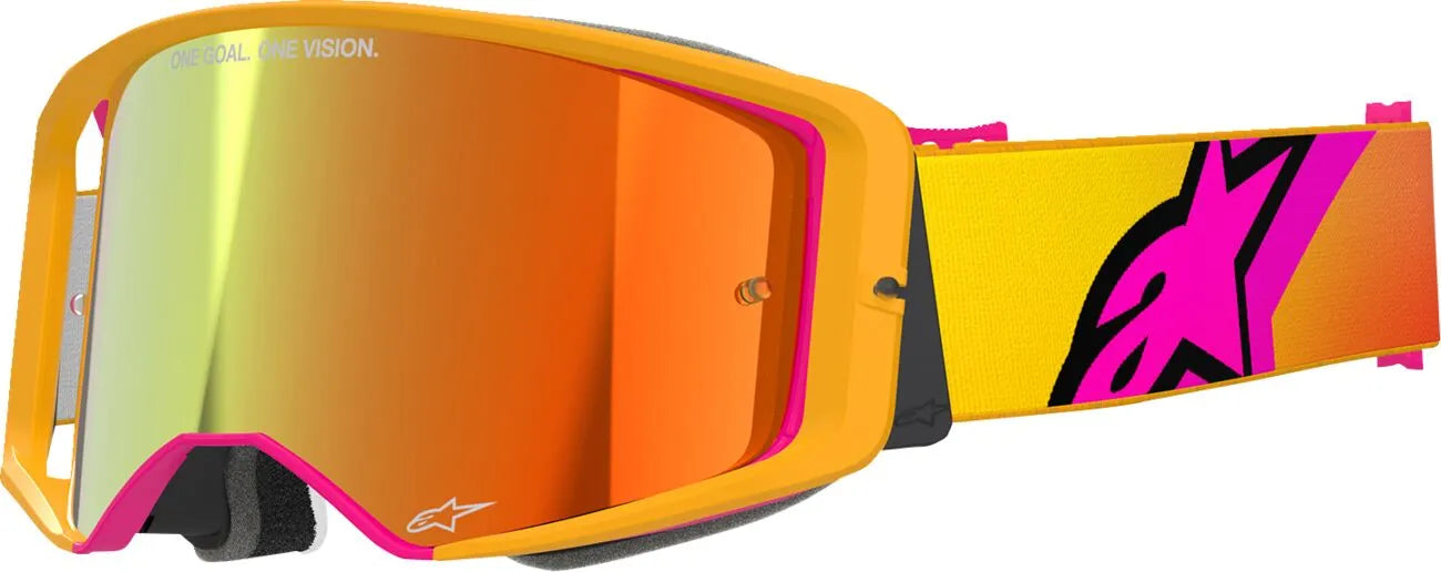 Masque Supertech Corp Rose Jaune ALPINESTARS