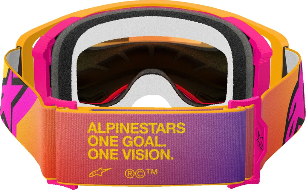 Masque Supertech Corp Rose Jaune ALPINESTARS