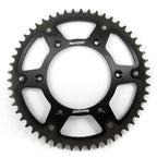 couronne bi-matière noire Supersprox KTM 250 et 300 EXC 2017 à 2027 pour enduro et motocross, couronne renforcée aluminium acier haute durabilité