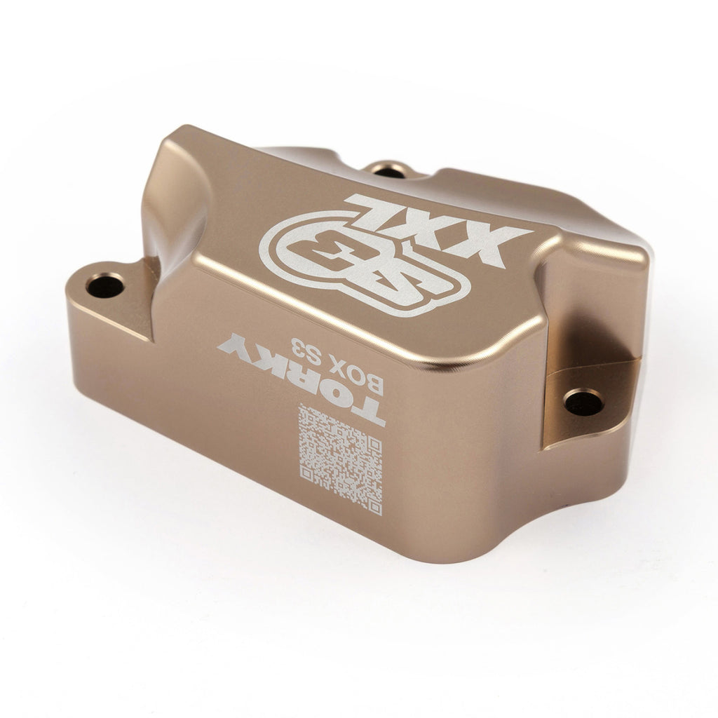 Couvercle valve Torky Box S3 monté sur moteur 2 temps