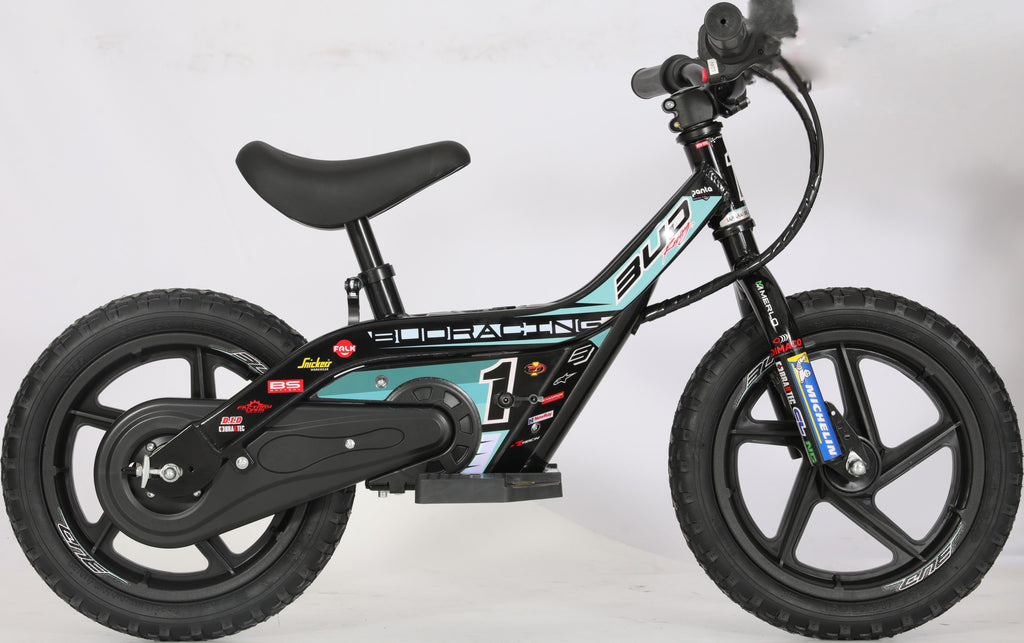 Draisienne Electrique 12'' Bleu Aqua BUD RACING