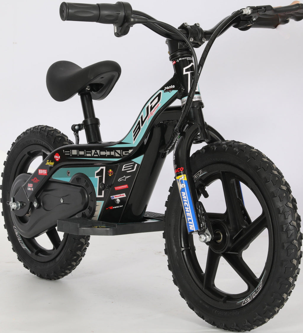 Draisienne Electrique 12'' Bleu Aqua BUD RACING