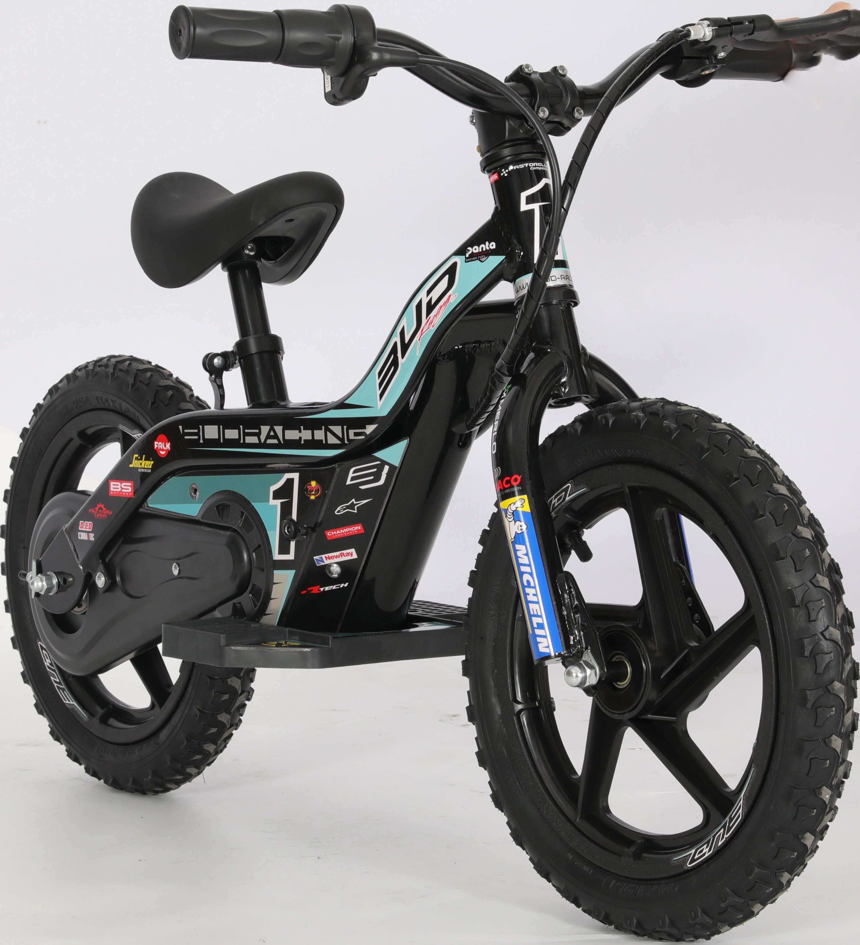 Draisienne Electrique 12'' Bleu Aqua BUD RACING