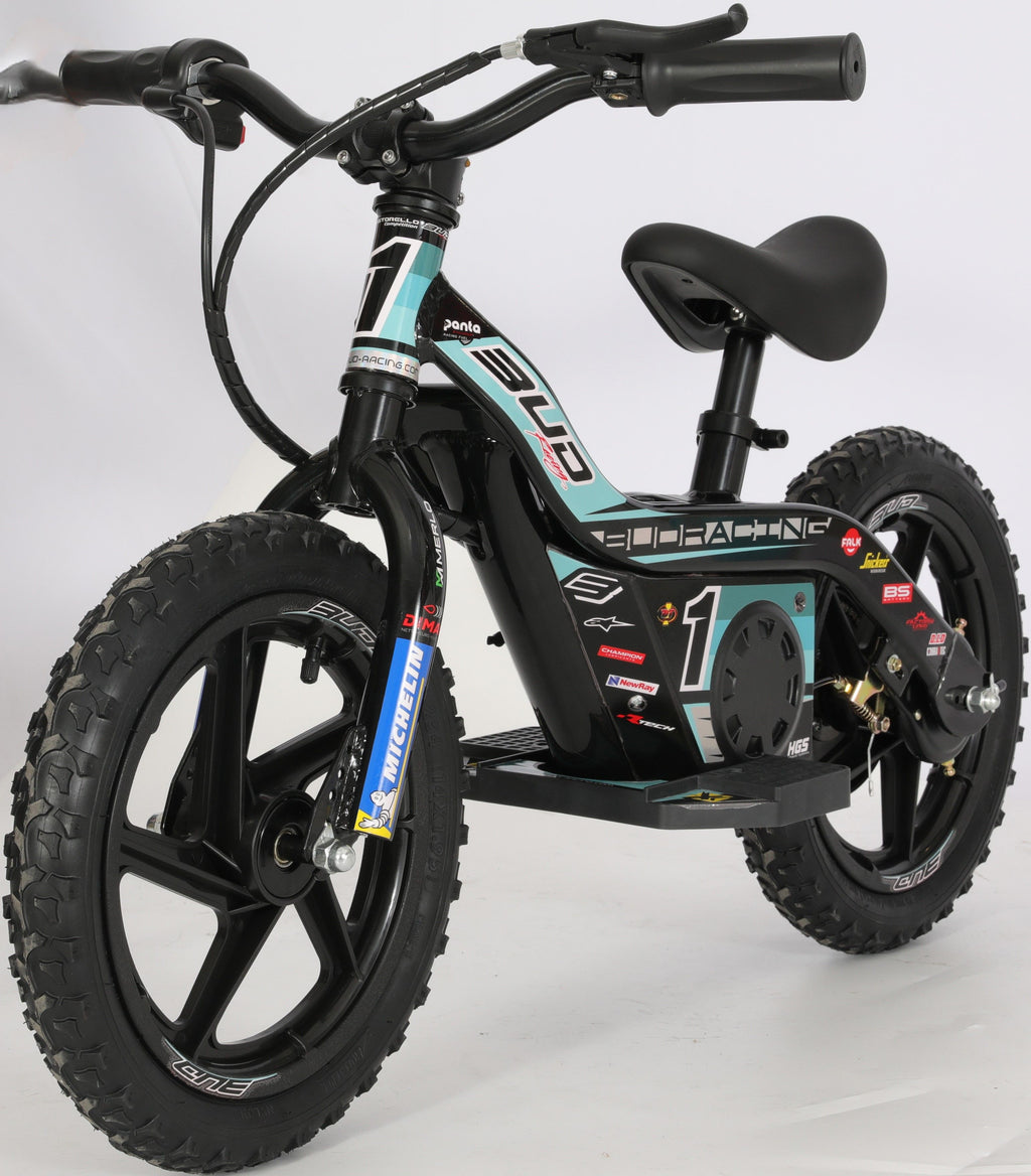 Draisienne Electrique 12'' Bleu Aqua BUD RACING