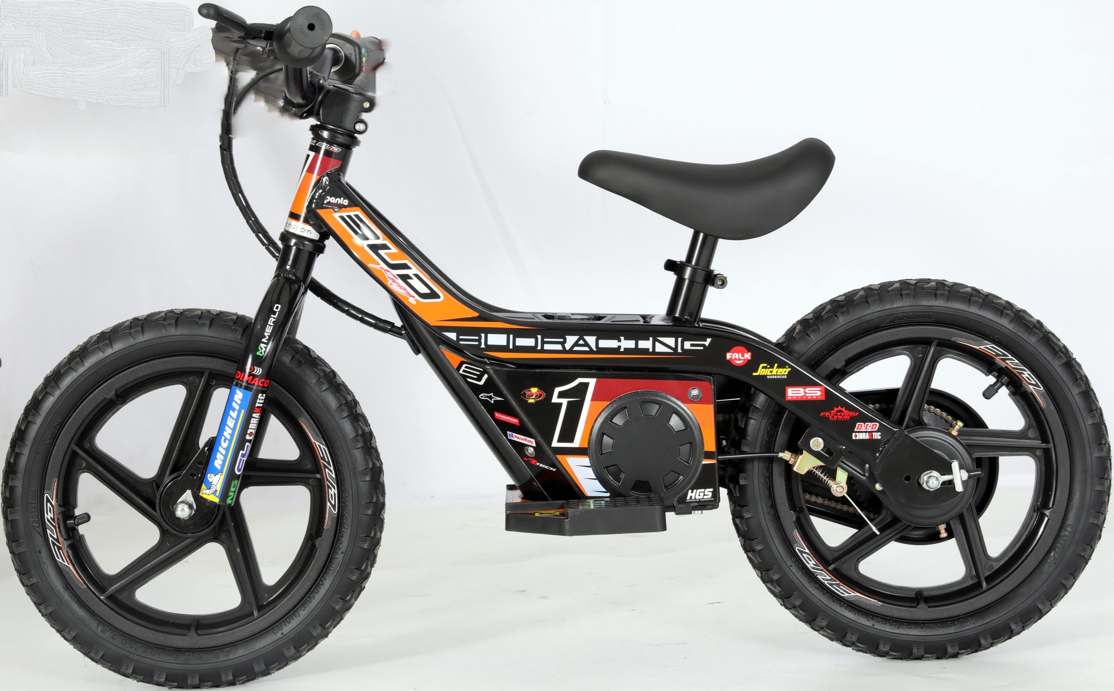 Draisienne Electrique 12" Orange  BUD RACING