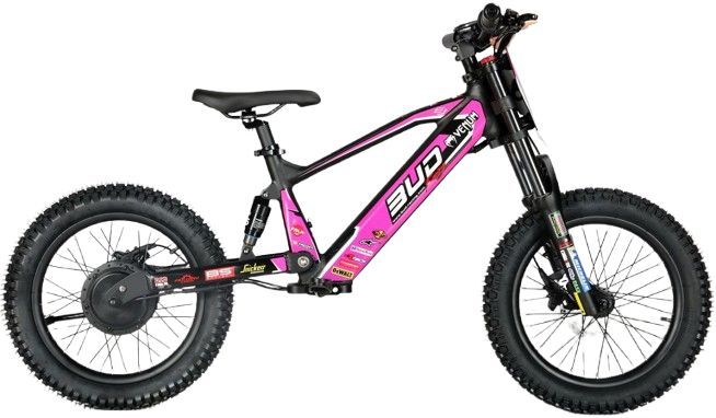 Draisienne Electrique 18'' Rose-Violet  BUD RACING