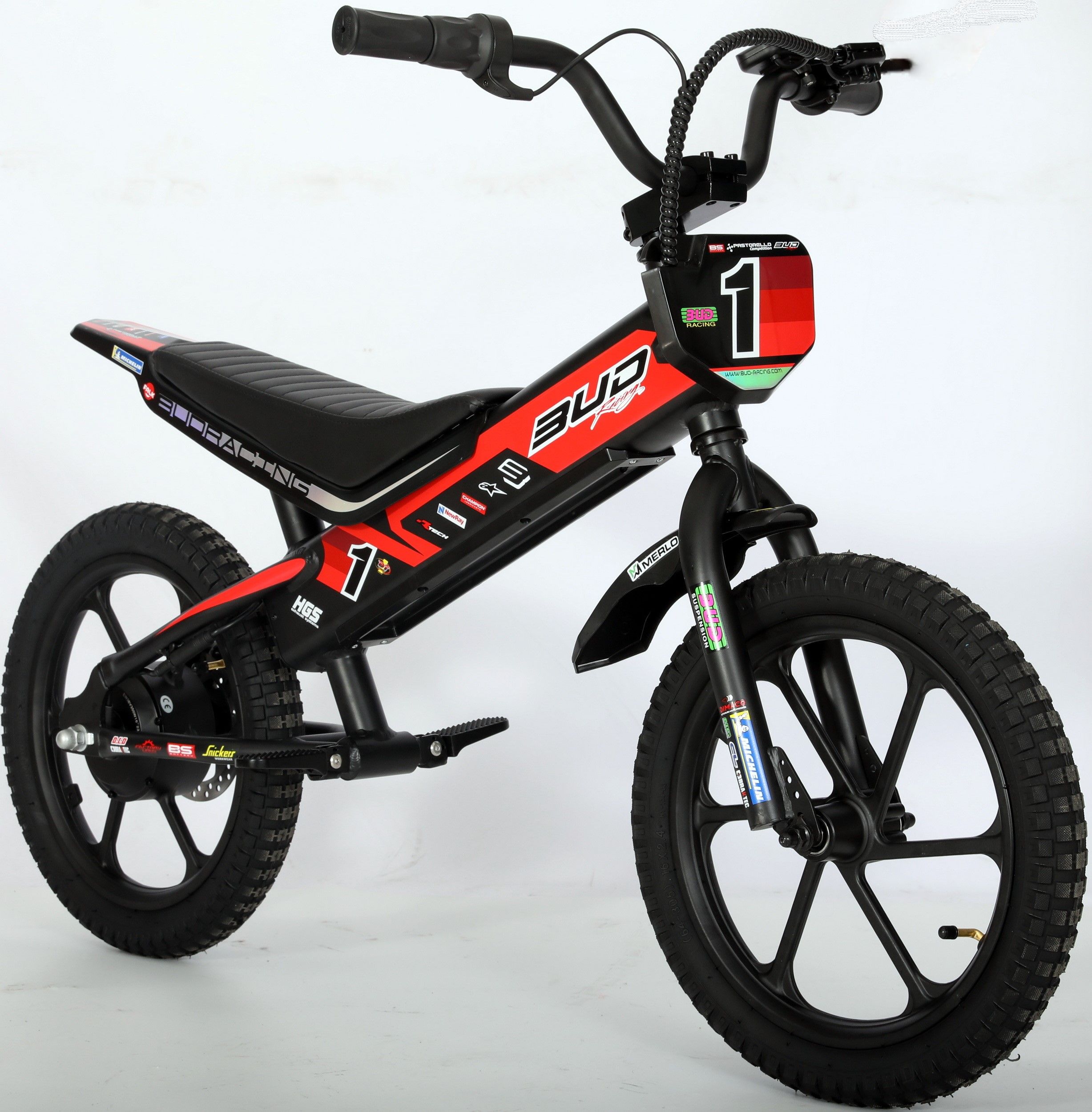 Draisienne Electrique 16'' Rouge  BUD RACING