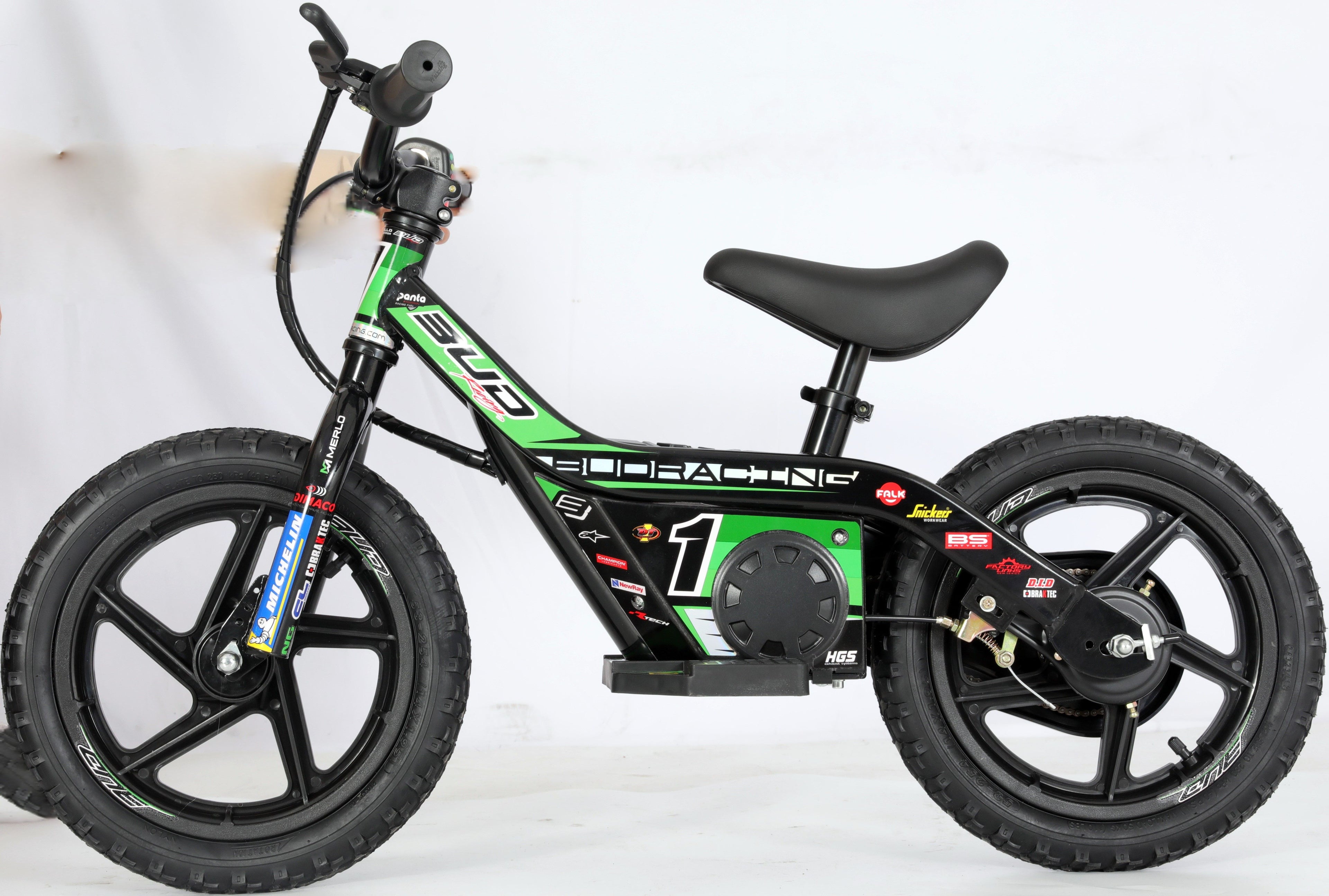 Draisienne Electrique 12" Vert  BUD RACING