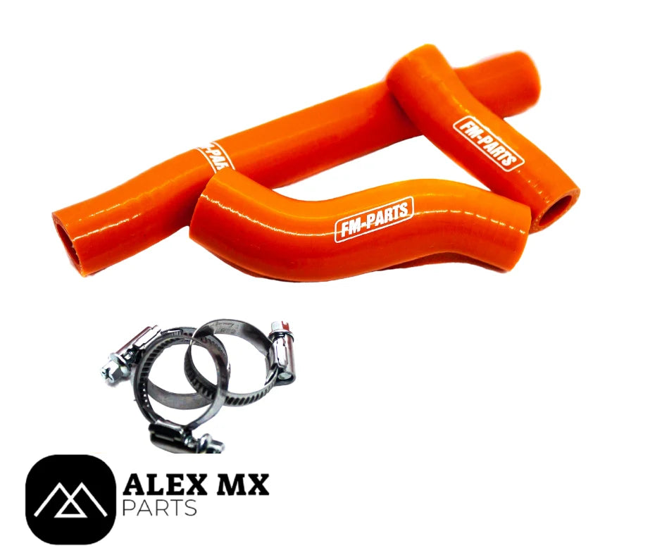 Durite renforcée FM-PARTS KTM en silicone haute résistance pour enduro hard enduro orange