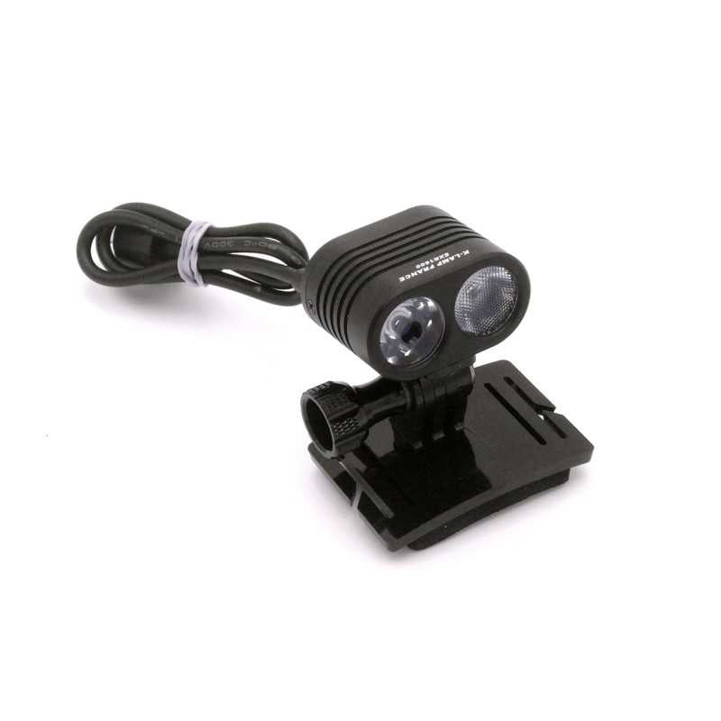 Lampe frontale K-Lamp 1600 lumens avec batterie 5000mAh pour casque moto enduro
