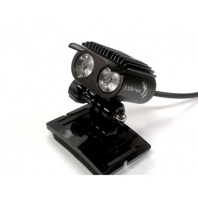 Lampe frontale K-Lamp 2400 lumens IP67 avec batterie 5000mAh pour enduro nocturne