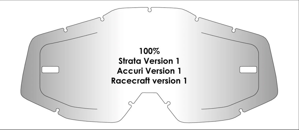 ecran airscreen anti buee compatible lunettes 100 accuri v1 enduro motocross