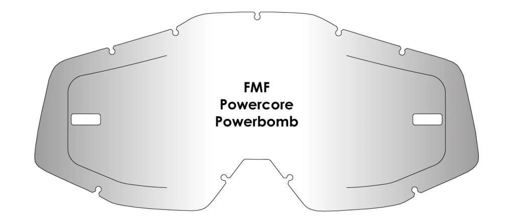 ecran airscreen anti buee compatible lunettes fmf powercore powerbomb enduro motocross