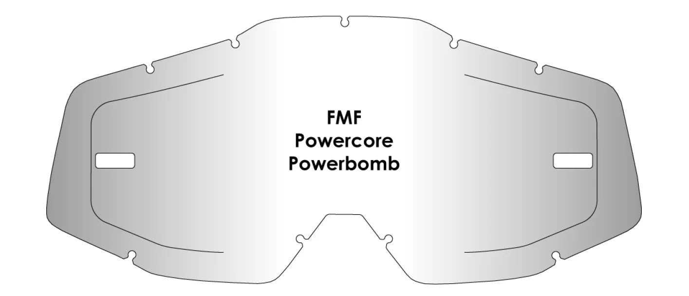 ecran airscreen anti buee compatible lunettes fmf powercore powerbomb enduro motocross
