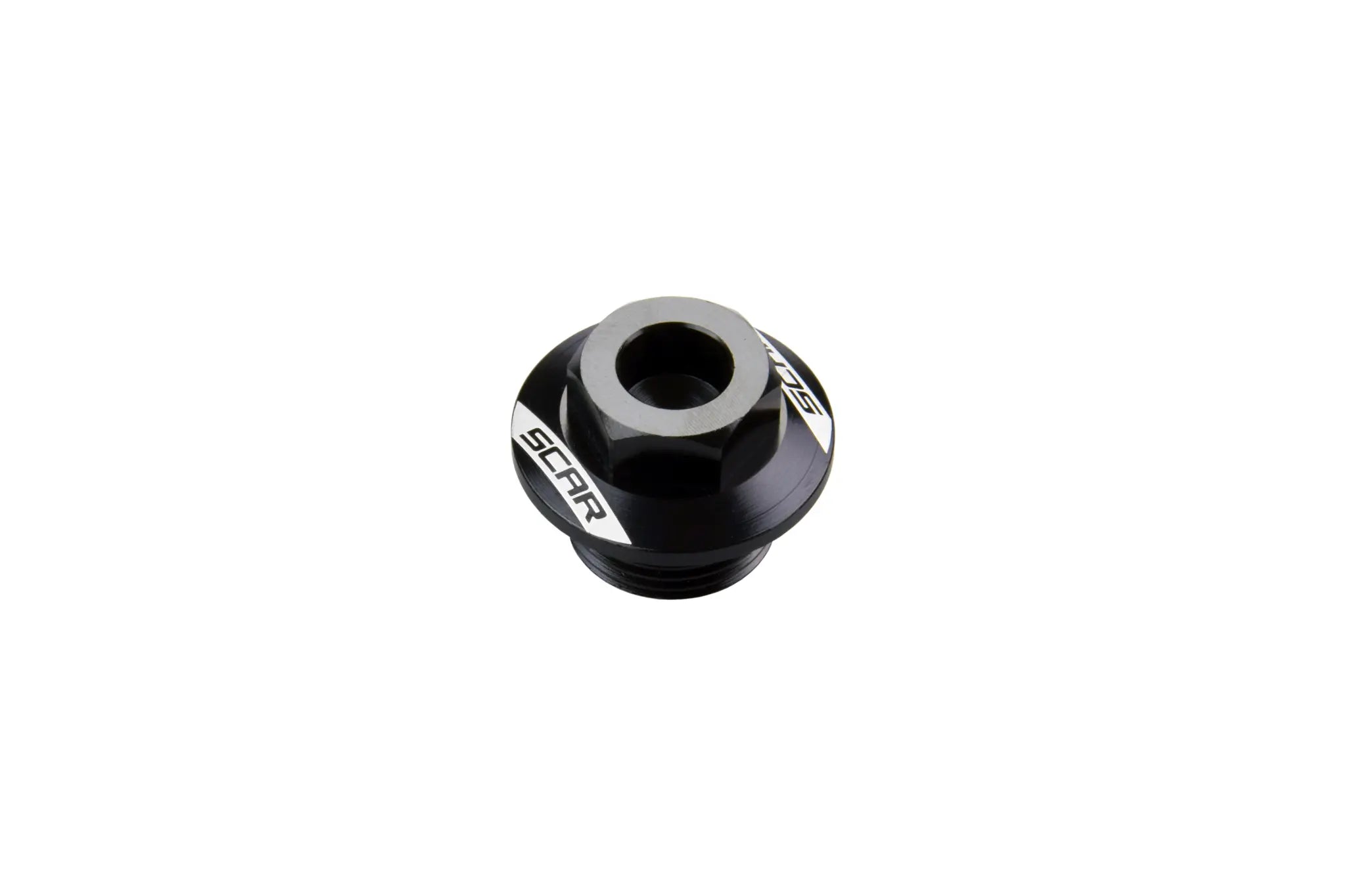 Écrou axe roue avant SCAR noir aluminium KTM Husqvarna GasGas motocross enduro