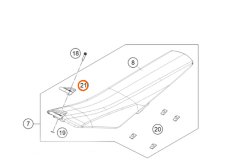 Fixatation Selle KTM