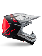 Casque Supertech M10 Flood Noir-Argent ALPINESTARS