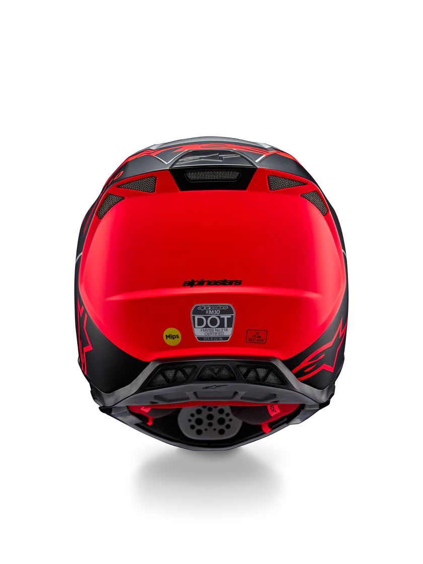 Casque Supertech M10 Flood Noir-Argent ALPINESTARS