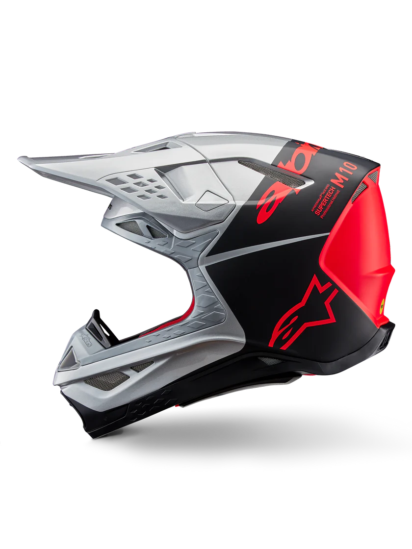 Casque Supertech M10 Flood Noir-Argent ALPINESTARS