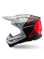 Casque Supertech M10 Flood Noir-Argent ALPINESTARS