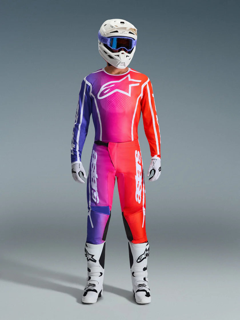 Tenue Cross Complète Fluid Apex Rouge Violet ALPINESTARS