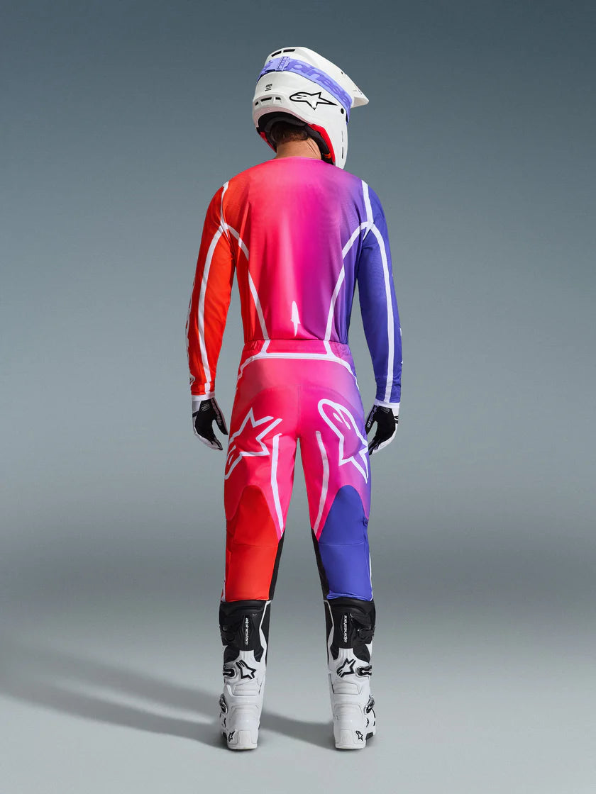 Tenue Cross Complète Fluid Apex Rouge Violet ALPINESTARS