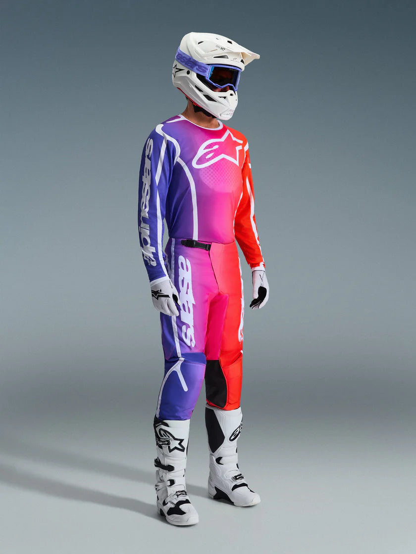 Tenue Cross Complète Fluid Apex Rouge Violet ALPINESTARS