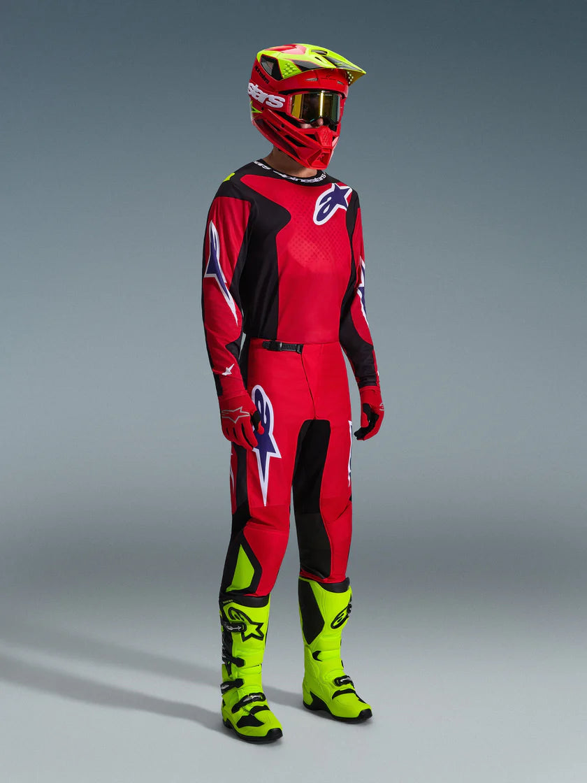 Tenue Cross Complete Fluid Grid Rouge-Noir ALPINESTARS