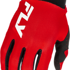 Gant FLY Racing F-16 2026 rouge noir blanc cross enduro - vue de dessus