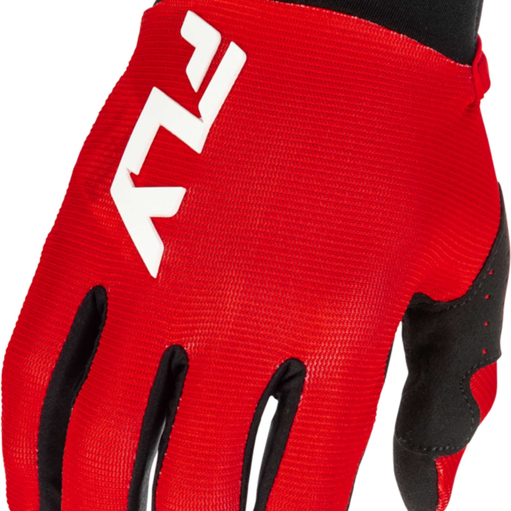 Gant FLY Racing F-16 2026 rouge noir blanc cross enduro - vue de dessus