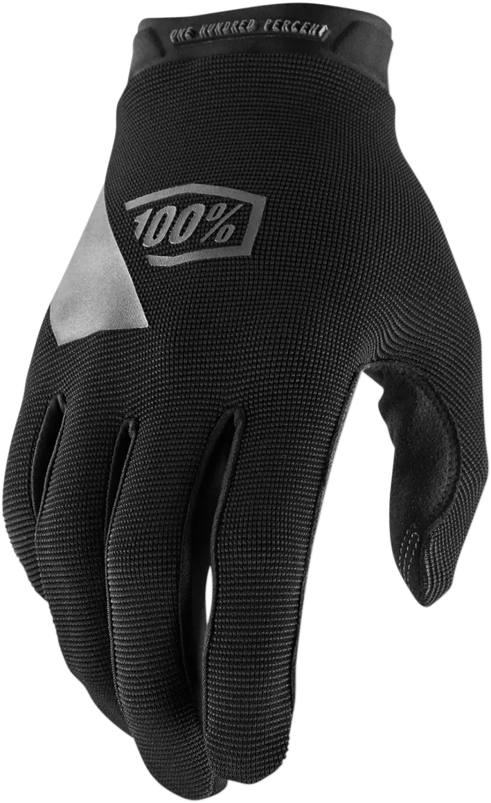 Gants 100% Ridecamp noir pour motocross enduro hard enduro et tout-terrain