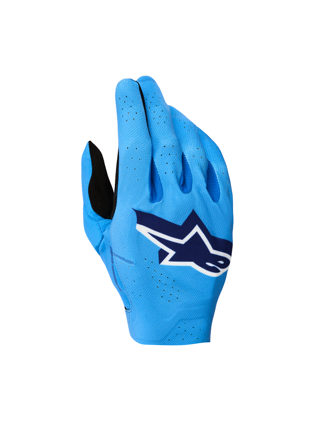 Gants cross Alpinestars Supertech MX 2027 bleus réf 3560627-7283 vue de dessus
