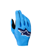Gants cross Alpinestars Supertech MX 2027 bleus réf 3560627-7283 vue de dessus