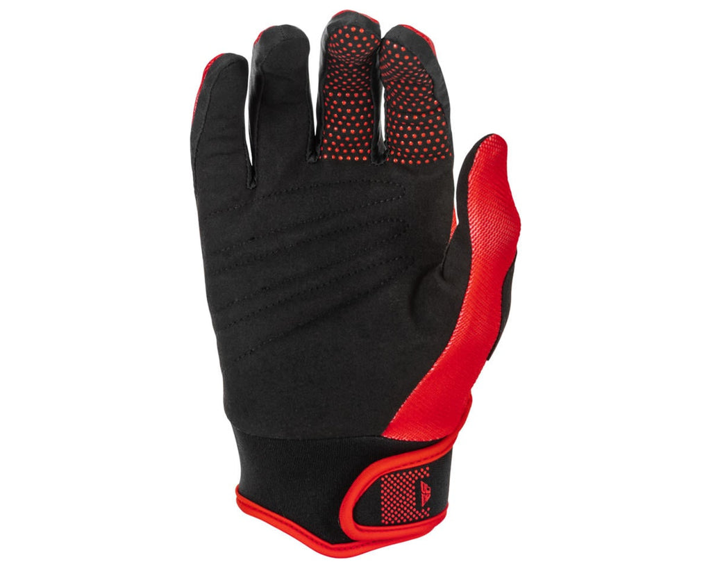 Gant FLY Racing F-16 rouge - détail paume renforcée et grips silicone