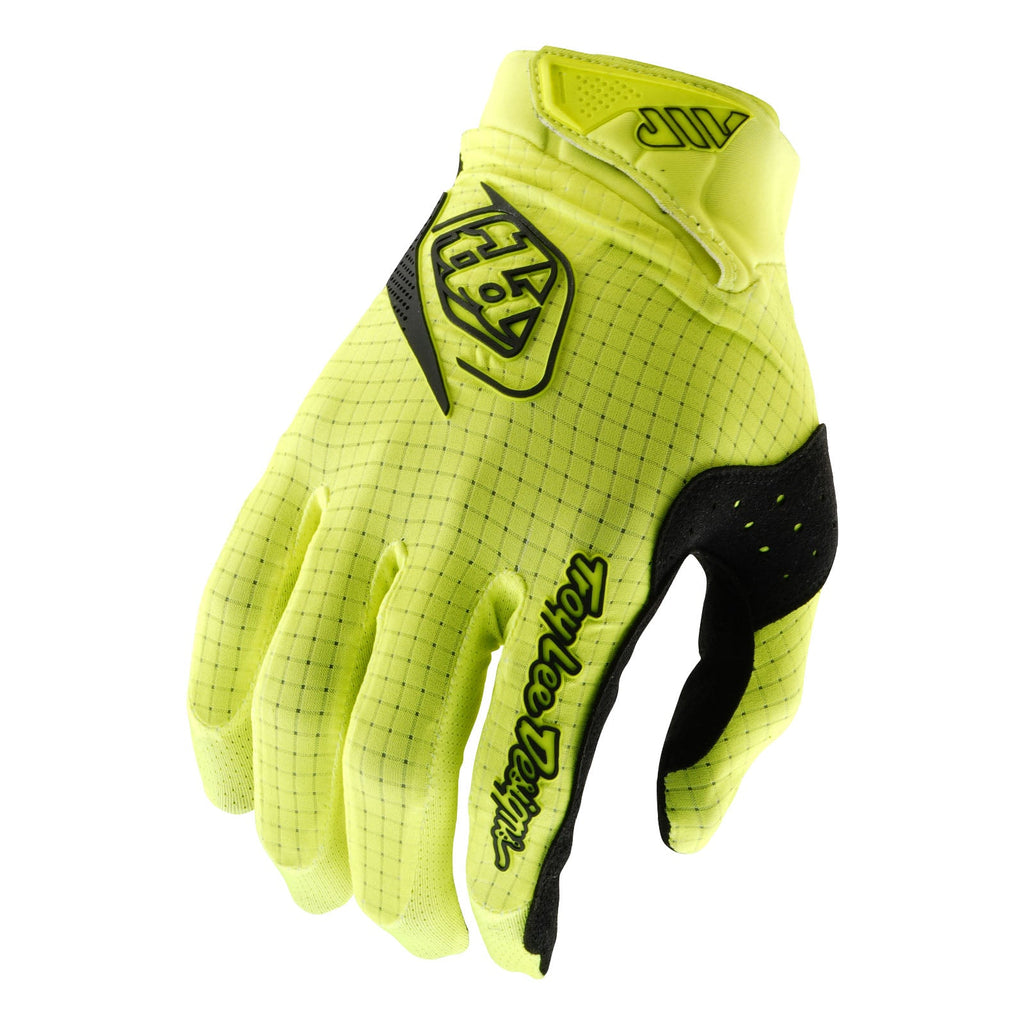 Gants Troy Lee Designs Air Mono Jaune Fluo - vue de dessus