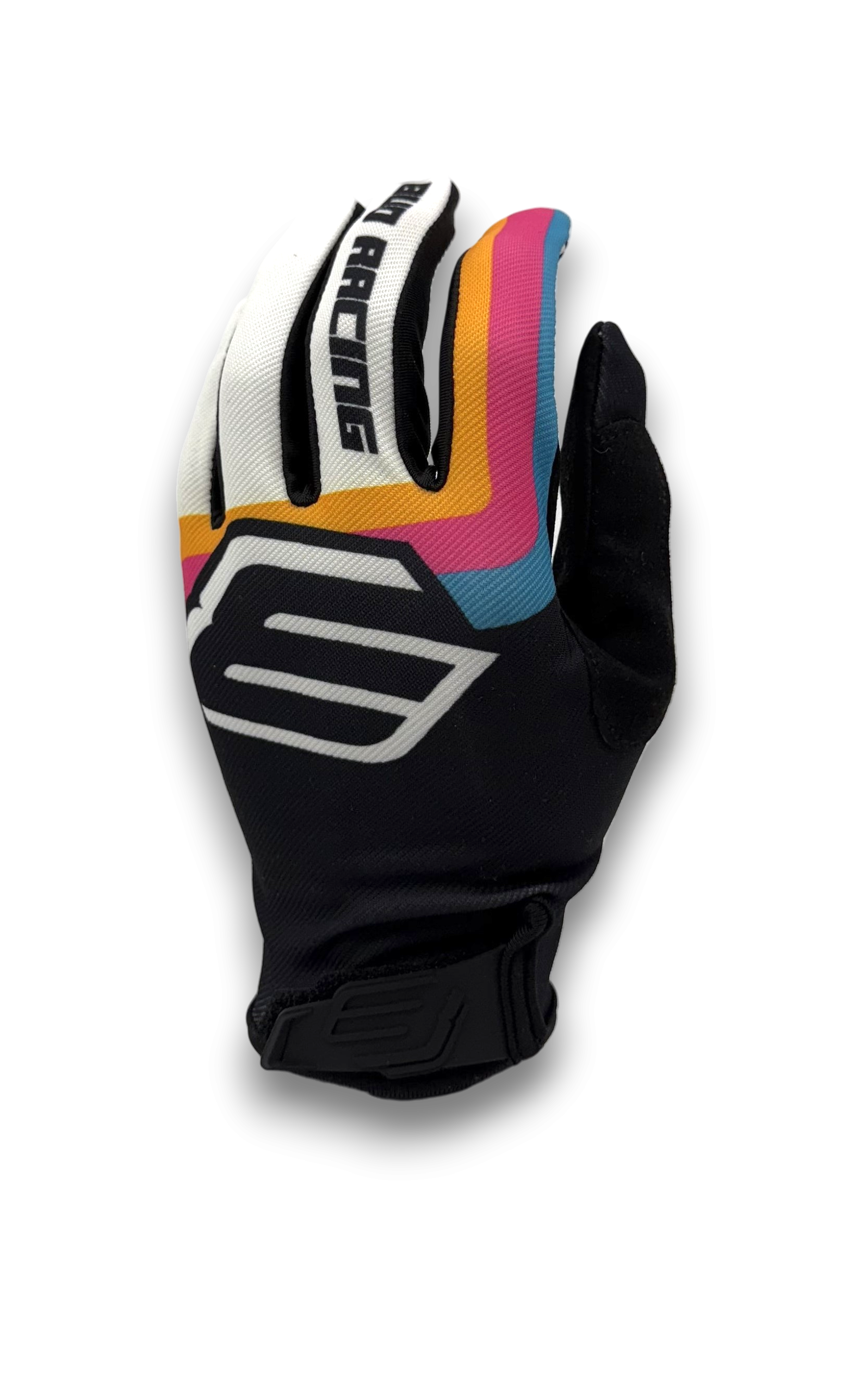 Gants Enfant SX Lite 95 Noir/Bleu/Rose/Jaune BUD RACING