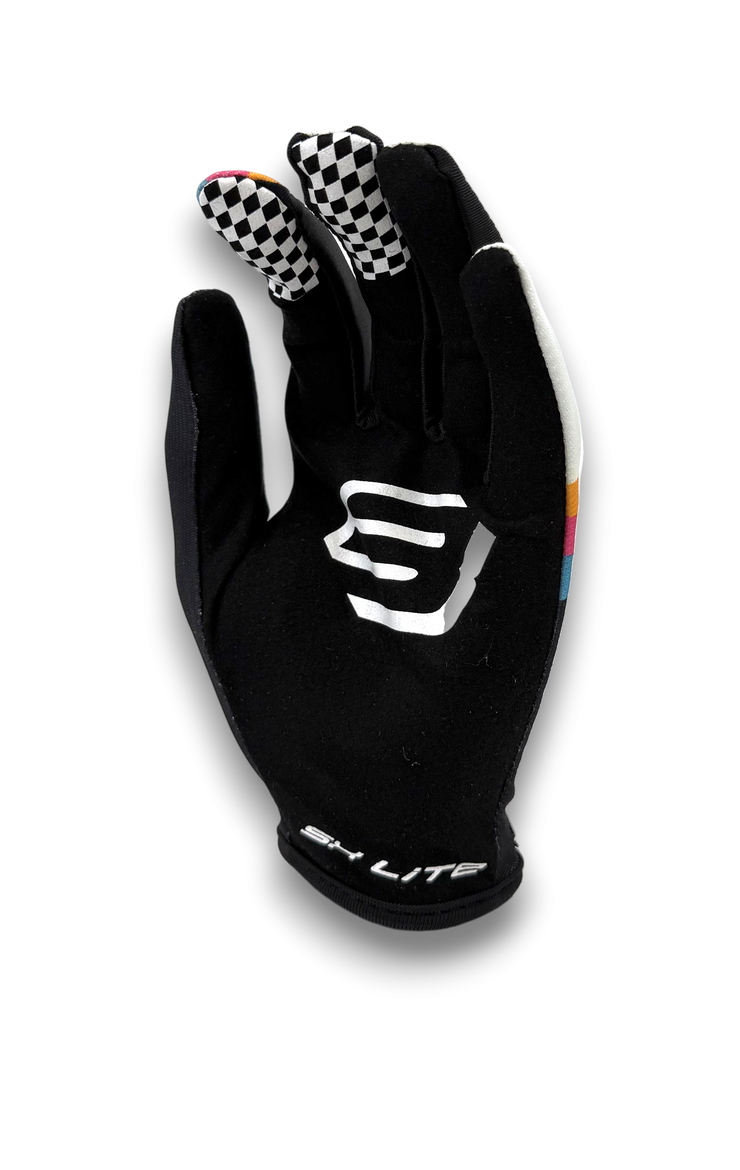 Gants Enfant SX Lite 95 Noir/Bleu/Rose/Jaune BUD RACING