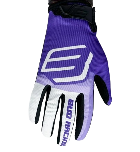 Gants Enfant SX Lite 95 Violet/Blanc BUD RACING