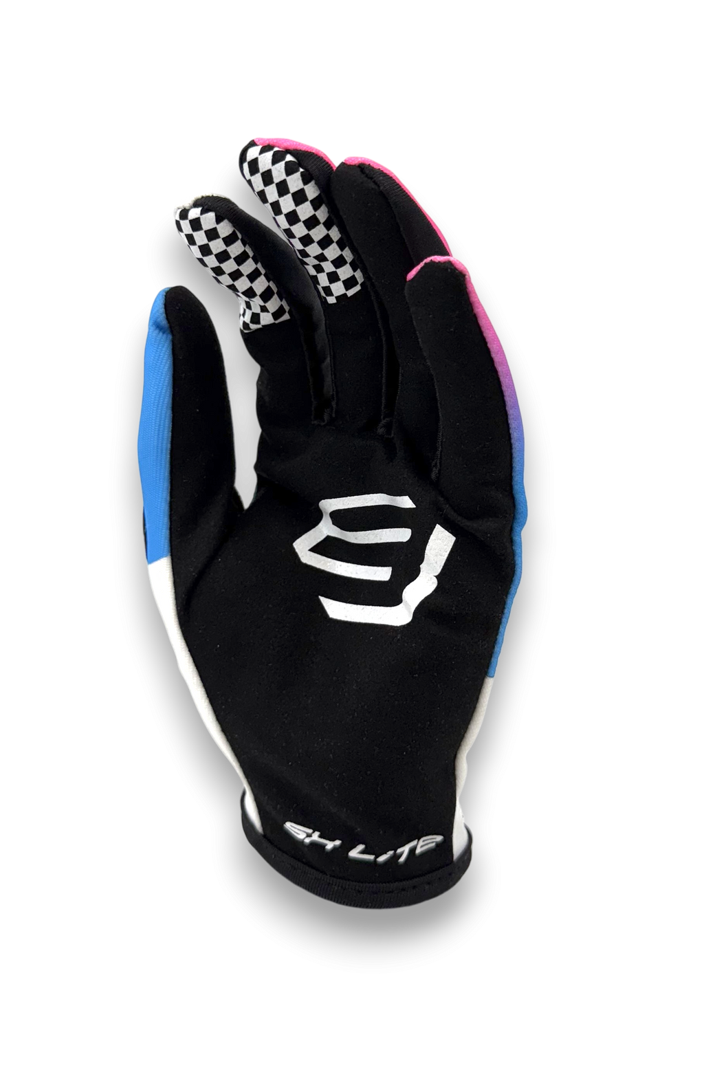 Gants Enfant SX Lite Neon  Blanc/Bleu/Rose BUD RACING