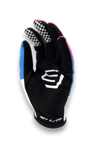 Gants Enfant SX Lite Neon  Blanc/Bleu/Rose BUD RACING