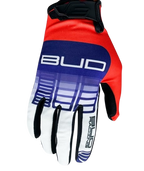 Gants Enfant SX Lite Neon  Blanc/Bleu/Rouge BUD RACING