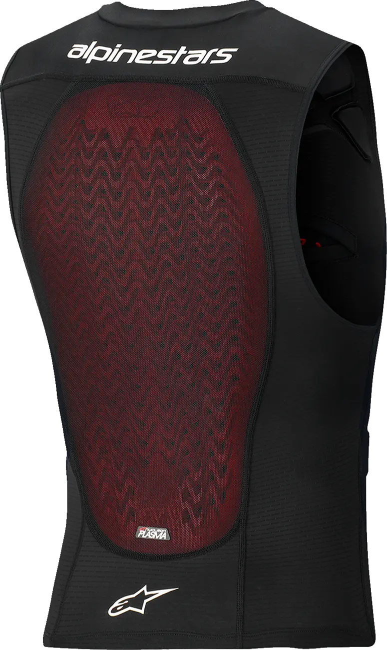 Gilet de protection Alpinestars Bionic Plasma LT noir blanc réf 6500726-12 vue de dos