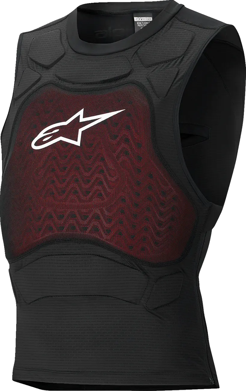 Gilet de protection Alpinestars Bionic Plasma LT noir blanc réf 6500726-12 vue de face