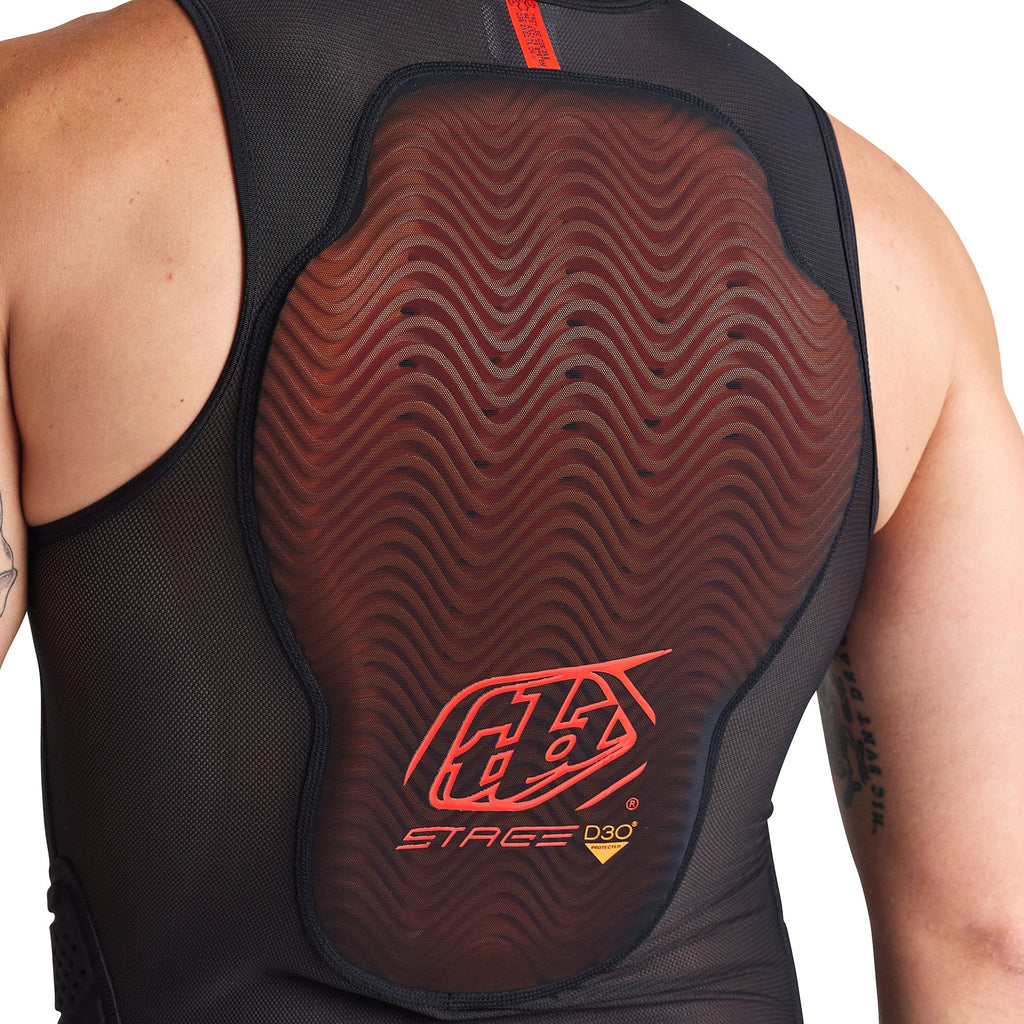 Gilet de protection Troy Lee Designs Stage Ghost D3O - détail de la dorsale D3O Viper EN 1621-2