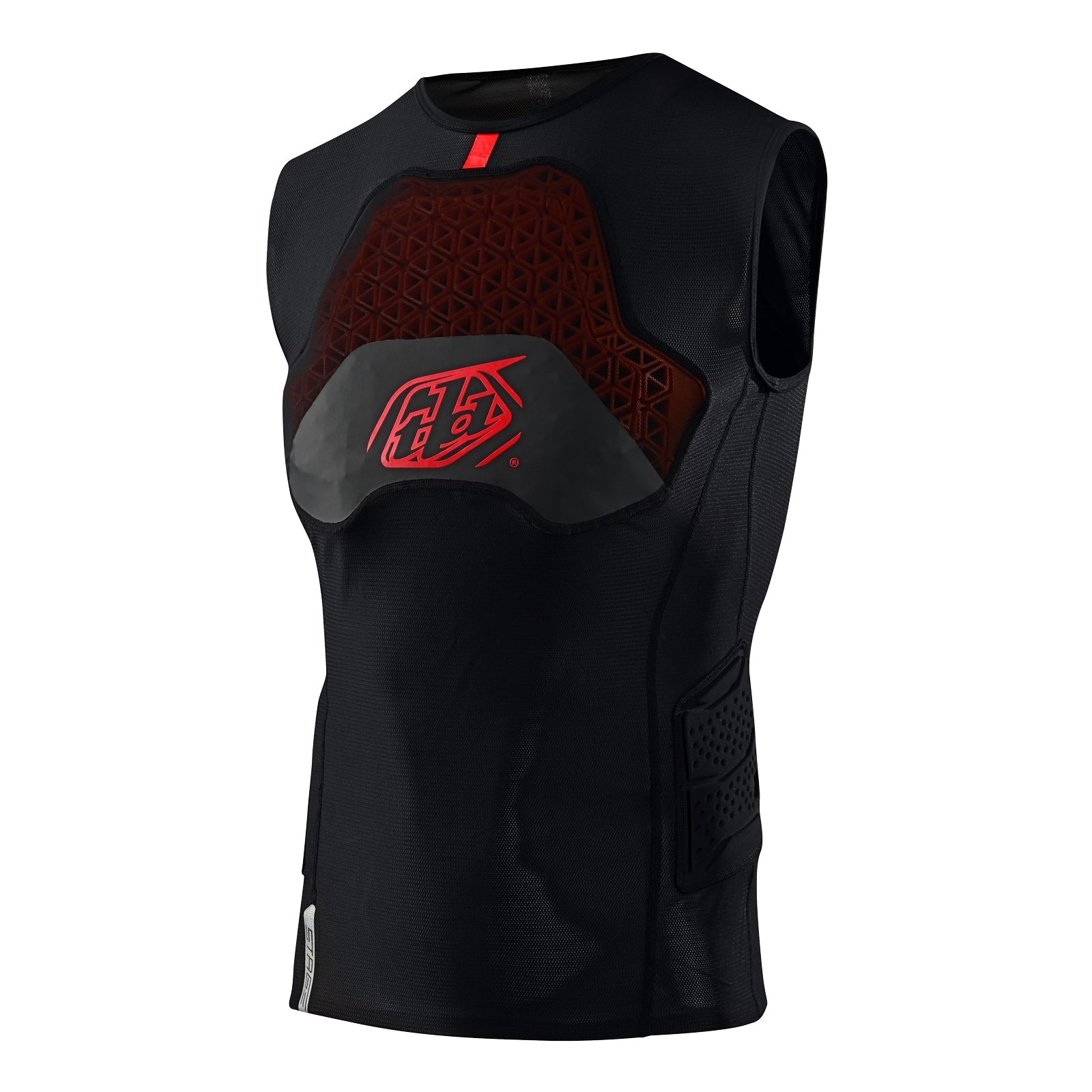 Gilet de protection Troy Lee Designs Stage Ghost D3O noir cross enduro - vue de face