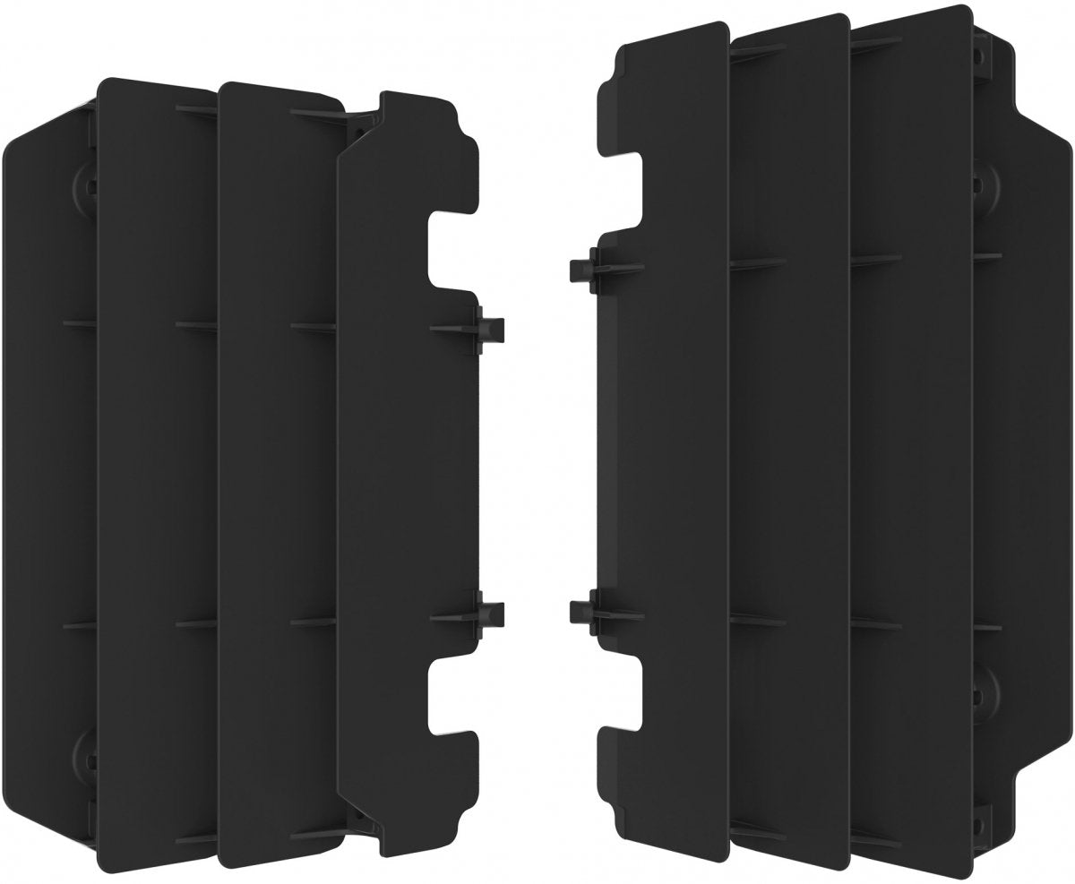 Grilles de radiateur Polisport noires pour Kawasaki KX 125 et KX 250